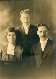 Delia and Samuel Crooks and adopted Son Samuel front