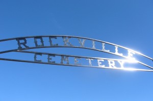 Rockville Cemetery sign